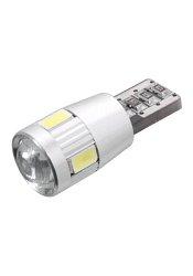 Žárovka 6 SMD LED 12V T10 s rezistorem CAN-BUS ready bílá