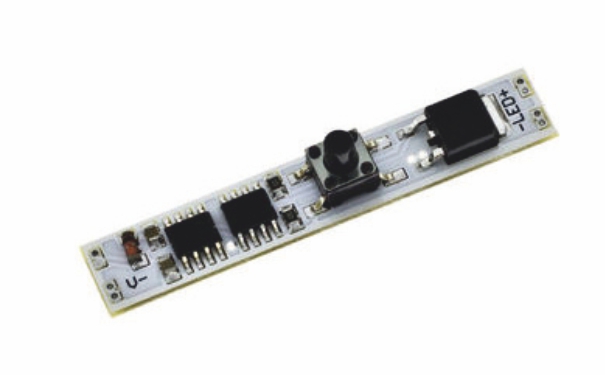 Vypínač a stmívač do LED profilu, tlačítkový, typ B